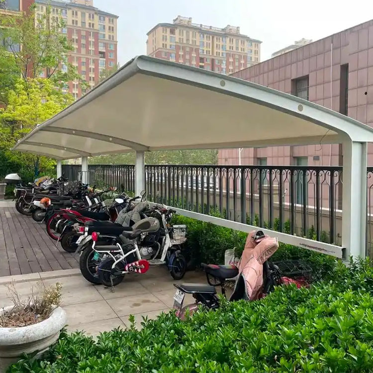 积石山膜结构电动车棚