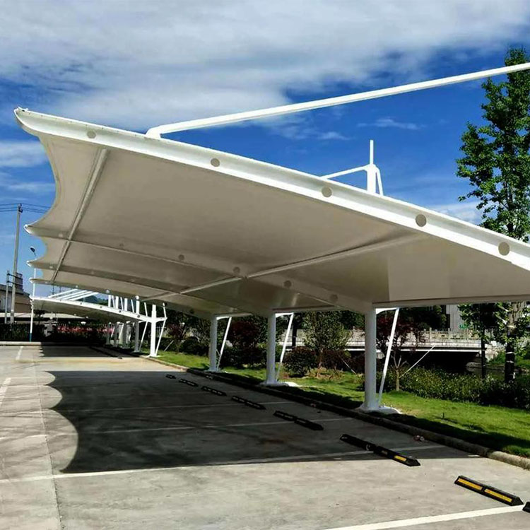 积石山膜结构汽车棚